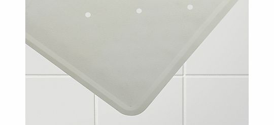 John Lewis Rubagrip Non-Slip In-Bath Mat, White