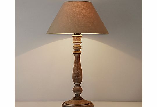 John Lewis Rupert Rubbed Wood Table Lamp
