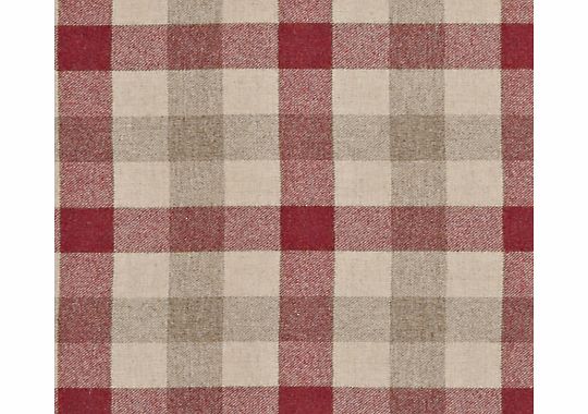 John Lewis Rupert Woven Wool Fabric, Crimson