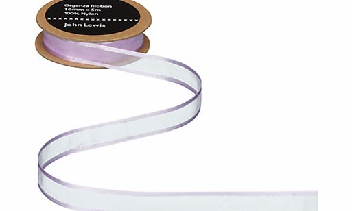 John Lewis Satin Edge Organza Ribbon