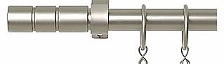 John Lewis Satin Steel Curtain Pole Kits, Dia.19mm