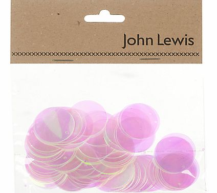 John Lewis Sequins, Purple, Pack of 100