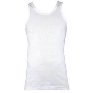John Lewis Short-Sleeved Vests- White- Small- Pack of 2
