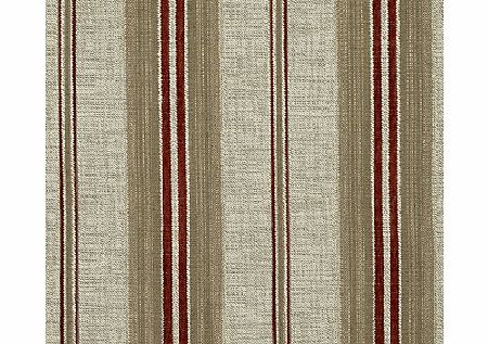 John Lewis Sidney Woven Stripe Fabric, Crimson