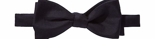 John Lewis Silk Self Tie Bow Tie, Black