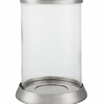 Silver Trim Hurricane Lantern, Small