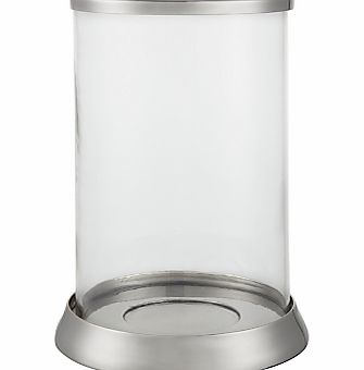 John Lewis Silver Trim Hurricane Lantern, Small