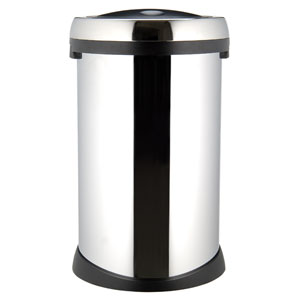 John Lewis Soft Touch Bin, Chrome, 50L