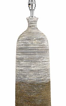 John Lewis Stoneware Ribbed Lamp Base, Tall