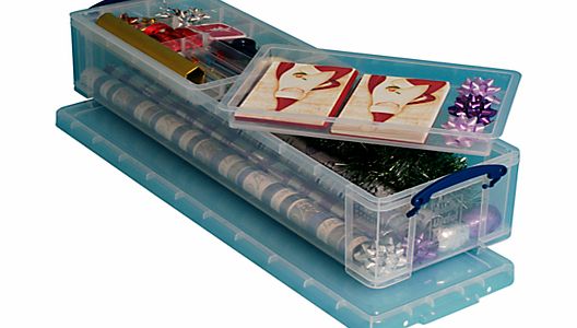 John Lewis Storage Box with 2 Trays, 22 Litres,