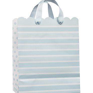 Stripe Gift Bag, Baby Blue, Small