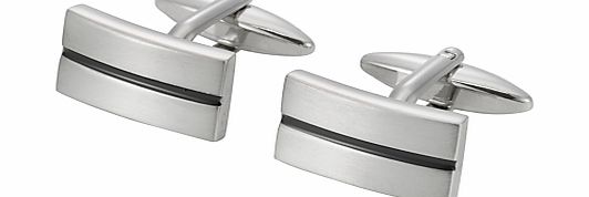 John Lewis Stripe Oblong Cufflinks
