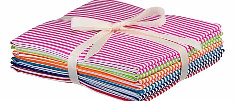 John Lewis Striped Fat Quarters, Pack of 6
