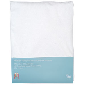 john lewis Terry Cot Mattress Protector
