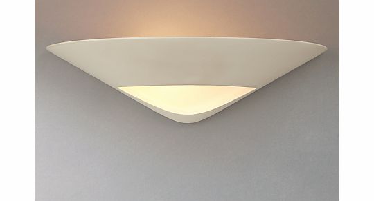 John Lewis Tessa Plaster and Glass Wall Uplighter