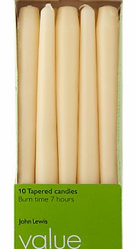 The Basics Dinner Candles, Pack of 10