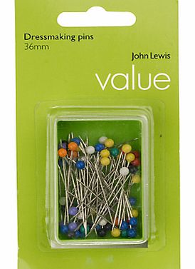 John Lewis The Basics Plastic Headed Dressmaking