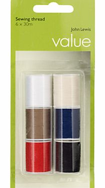 John Lewis The Basics Sewing Threads, Assorted
