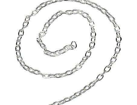 John Lewis Trace Chain, 1m, Silver Plated