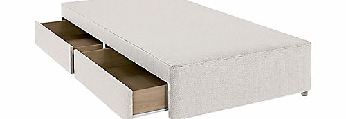 John Lewis True Edge Divan Base with 2 Drawers,