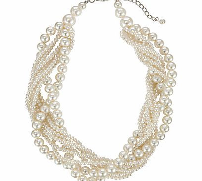 John Lewis Twist Faux Pearl Chunky Statement
