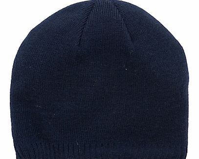 John Lewis Unisex Chunky Knit Beanie, Navy