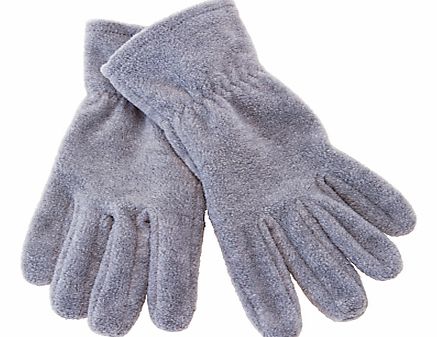 John Lewis Unisex Fleece Gloves, Grey