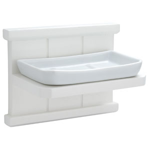 John Lewis Vermont Soap Dish- White