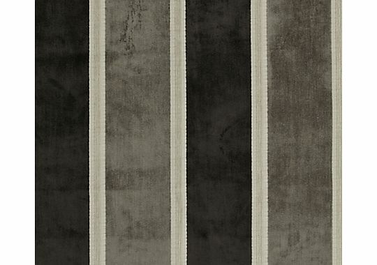 John Lewis Whitby Woven Stripe Fabric, Sable,