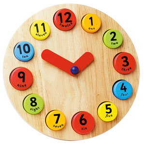 John Lewis Wooden Teaching Clock