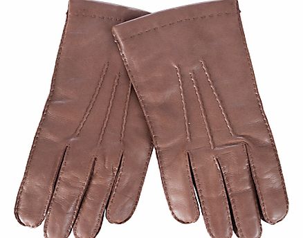John Lewis Wool Lined Handsewn Leather Gloves