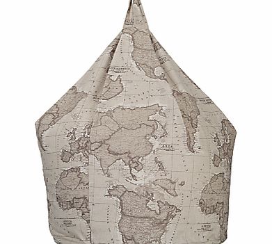 John Lewis World Map Bean Bag