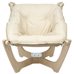 Zest Leather Chair, Off White