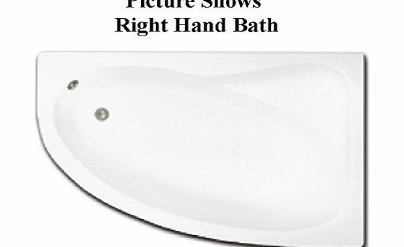 John Louis Bathroom Orlando 1500mm x 1000mm L/H Offset Bath amp; Panel by John Louis Bathrooms