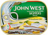 John West Traditional Wood Smoked Skippers in Sunflower Oil (106g)