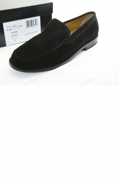 John White Suede Mens Moccasin
