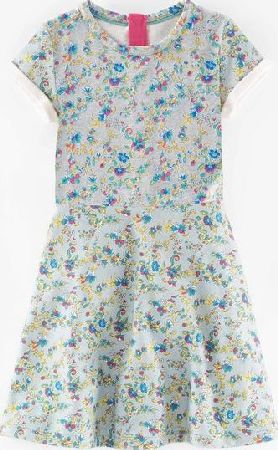 Johnnie  b Abbey Dress Grey Marl/Floral Johnnie b, Grey