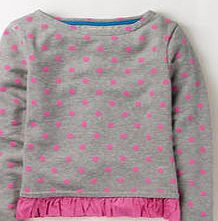 Johnnie  b Annabelle Sweater, Grey Marl/Neon Pink Spot