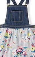 Beatrix Pinafore, Mid Denim/Seal English Bloom