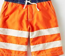 Johnnie  b Board Shorts, Bright Orange/Ecru 33845470