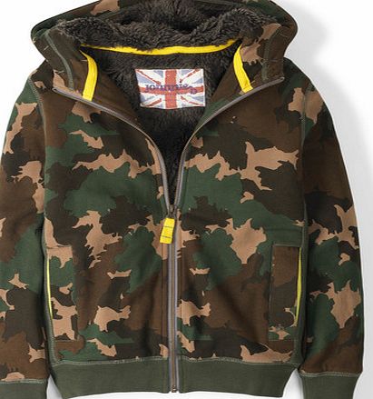 Johnnie  b Britoflage Shaggy Lined Hoody, Green 34588194