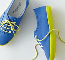 Johnnie  b Canvas Plimsolls, Fluoro Blue/Citronella 33906884