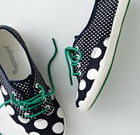 Johnnie  b Canvas Plimsolls, Navy/Ecru Spot 33906942