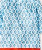 Johnnie  b Elodie Beach Cover Up, Holiday Blue Flower Stamp