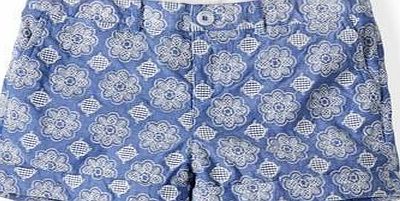 Johnnie  b Embroidered Shorts Polka Blue/Snowdrop Johnnie