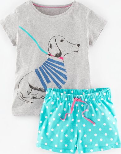 Johnnie  b Jersey Sleep Set Grey Marl Walkies Johnnie b,