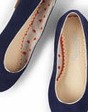 Leather Ballet Flats, Navy Suede 34511246