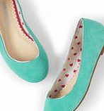 Leather Ballet Flats, Soft Green Suede 34511154