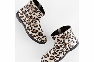 Johnnie  b Leather Biker Boots, Leopard 34186312