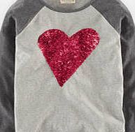 Johnnie  b Long Sleeve Graphic T-shirt, Grey Marl/Hearts